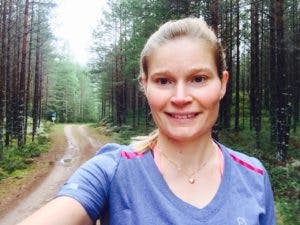 Lugn löptur längs Vasaloppspåret